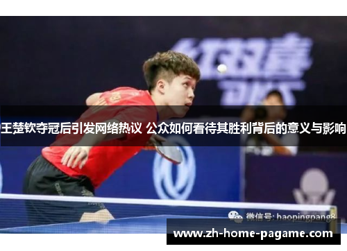 王楚钦夺冠后引发网络热议 公众如何看待其胜利背后的意义与影响