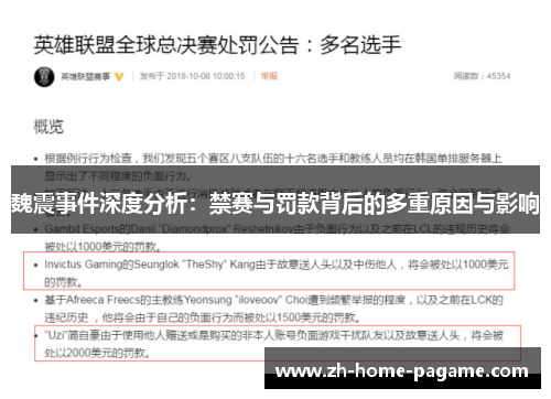 魏震事件深度分析:禁赛与罚款背后的多重原因与影响 魏震事件深度分析:禁赛与罚款背后的多重原因与影响